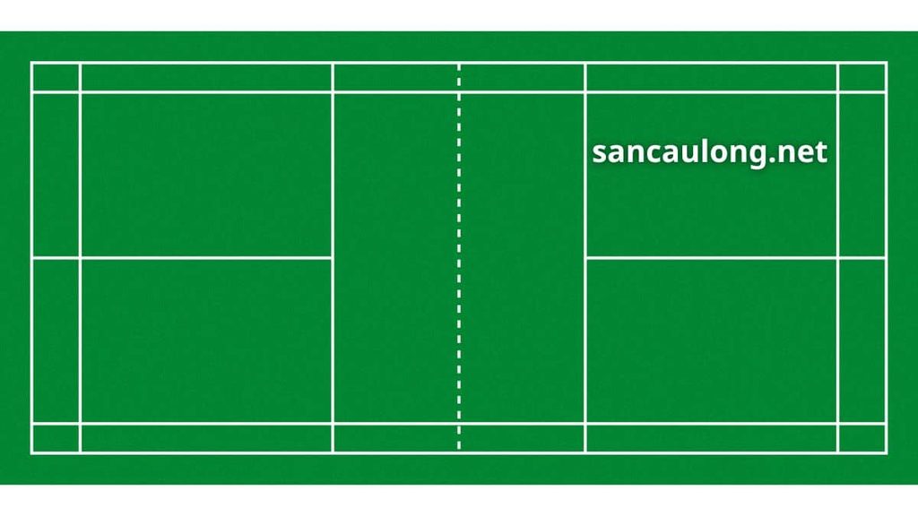 kích thước sân cầu lông