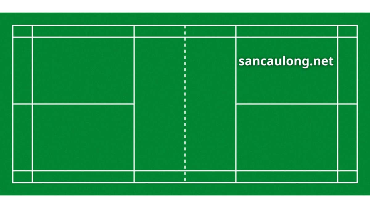 kích thước sân cầu lông