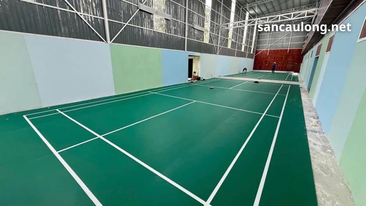 Sân cầu lông do Thanh Thịnh thi công